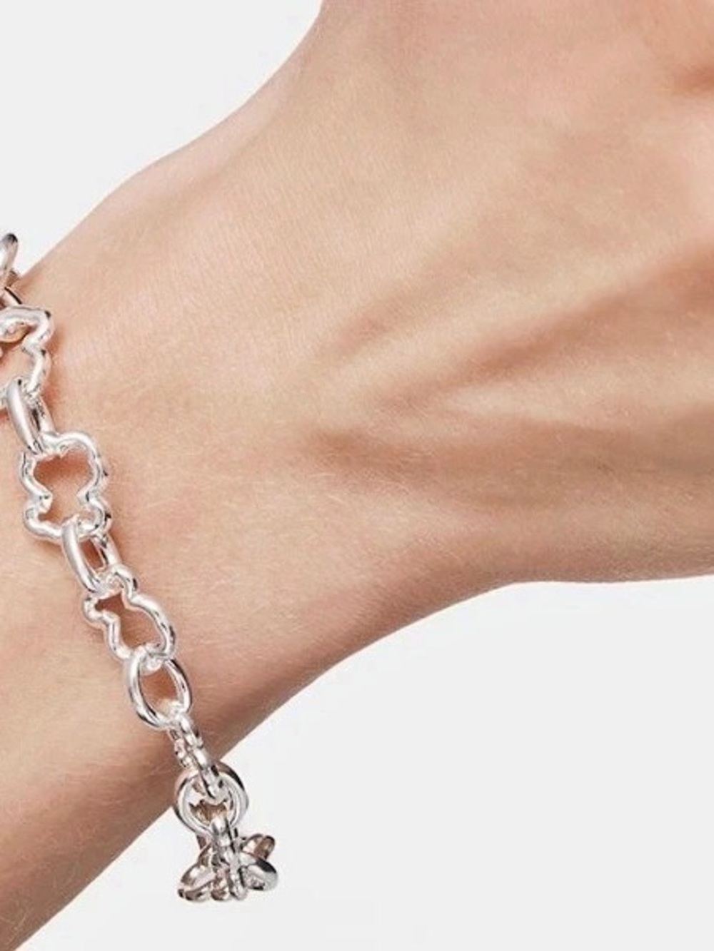 TOUS Bold Bear Chain Bracelet Silver
